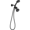image:imageMoen 8Function Combo Shower Head with Handheld Shower Head and Hose 3Way Diverter Wall Mount Dual Shower Head Chrome 280C1Matte Black