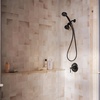 image:imageMoen 8Function Combo Shower Head with Handheld Shower Head and Hose 3Way Diverter Wall Mount Dual Shower Head Chrome 280C1Matte Black