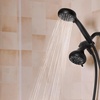image:imageMoen 8Function Combo Shower Head with Handheld Shower Head and Hose 3Way Diverter Wall Mount Dual Shower Head Chrome 280C1Matte Black