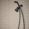 image:imageMoen 8Function Combo Shower Head with Handheld Shower Head and Hose 3Way Diverter Wall Mount Dual Shower Head Chrome 280C1Matte Black
