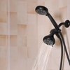 image:imageMoen 8Function Combo Shower Head with Handheld Shower Head and Hose 3Way Diverter Wall Mount Dual Shower Head Chrome 280C1Matte Black