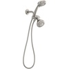 image:imageMoen 8Function Combo Shower Head with Handheld Shower Head and Hose 3Way Diverter Wall Mount Dual Shower Head Chrome 280C1Spot Resist Brushed Nickel