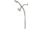 image:imageMoen 8Function Combo Shower Head with Handheld Shower Head and Hose 3Way Diverter Wall Mount Dual Shower Head Chrome 280C1Spot Resist Brushed Nickel