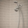 image:imageMoen 8Function Combo Shower Head with Handheld Shower Head and Hose 3Way Diverter Wall Mount Dual Shower Head Chrome 280C1Spot Resist Brushed Nickel
