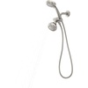 image:imageMoen 8Function Combo Shower Head with Handheld Shower Head and Hose 3Way Diverter Wall Mount Dual Shower Head Chrome 280C1Spot Resist Brushed Nickel