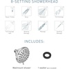 image:imageMoen 8Function Shower Head Wall Mount Showerhead with Adjustable Spray Settings Chrome 280W1Brushed Nickel