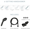 image:imageMoen Attune Shower Head with Handheld Sprayer 6 Shower Head Spray Settings Matte Black 218H0BLMatte Black