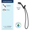 image:imageMoen Attune Shower Head with Handheld Sprayer 6 Shower Head Spray Settings Matte Black 218H0BLMatte Black