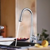 image:imageMoen Crisan Single Handle Pulldown Kitchen Faucet Featuring Power Boost and Reflex Docking System Matte Black 87237BLChrome