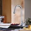 image:imageMoen Crisan Single Handle Pulldown Kitchen Faucet Featuring Power Boost and Reflex Docking System Matte Black 87237BLChrome