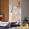image:imageMoen Crisan Single Handle Pulldown Kitchen Faucet Featuring Power Boost and Reflex Docking System Matte Black 87237BLChrome