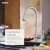 image:imageMoen Crisan Single Handle Pulldown Kitchen Faucet Featuring Power Boost and Reflex Docking System Matte Black 87237BLMatte Black
