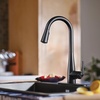 image:imageMoen Crisan Single Handle Pulldown Kitchen Faucet Featuring Power Boost and Reflex Docking System Matte Black 87237BLMatte Black