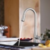 image:imageMoen Crisan Single Handle Pulldown Kitchen Faucet Featuring Power Boost and Reflex Docking System Matte Black 87237BLSpot Resist Stainless