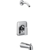 image:imageMoen Genta LX PosiTemp OneHandle Tub and Shower Trim Kit Matte Black T2473NHBLChrome