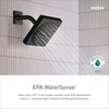 image:imageMoen Halle Chrome SingleHandle Tub and Shower Faucet with Valve 6Inch Rainshower Showerhead 82971CMatte Black
