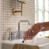 image:imageMoen Inara Bronzed Gold Widespread Bathroom Faucet with Drain Assembly for 3Hole Applications 84043BZGChrome