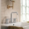 image:imageMoen Inara Bronzed Gold Widespread Bathroom Faucet with Drain Assembly for 3Hole Applications 84043BZGChrome