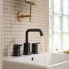 image:imageMoen Inara Bronzed Gold Widespread Bathroom Faucet with Drain Assembly for 3Hole Applications 84043BZGMatte Black