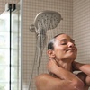 image:imageMoen Inara Matte Black SingleHandle 6Spray Tub and Shower Faucet with Valve 7Inch Showerhead and Magnetix Handheld Showerhead 84042BLSpot Resist Brushed Nickel