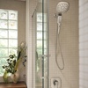 image:imageMoen Inara Spot Resist Brushed Nickel Handshower and Rainfall Shower Head with Lever Handle Tub Spout and Metal Hose 84041SRNSpot Resist Nickel