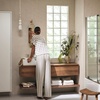 image:imageMoen Inara Spot Resist Brushed Nickel Handshower and Rainfall Shower Head with Lever Handle Tub Spout and Metal Hose 84041SRNSpot Resist Nickel