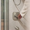 image:imageMoen Inara Spot Resist Brushed Nickel Handshower and Rainfall Shower Head with Lever Handle Tub Spout and Metal Hose 84041SRNSpot Resist Nickel
