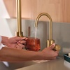 image:imageMoen Instant Hot SIP Faucet with Insulated Spout Brushed Gold 2Step Activation and HandsFree Filling Requires Tank Sold Separately IH7660BGBrushed Gold