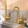 image:imageMoen Instant Hot SIP Faucet with Insulated Spout Brushed Gold 2Step Activation and HandsFree Filling Requires Tank Sold Separately IH7660BGBrushed Gold
