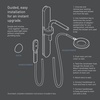 image:imageMoen N214C0BL Spa Shower including Rainshower Handshower and Magnetic Dock Matte BlackMatte Black