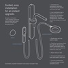 image:imageMoen N214C0BL Spa Shower including Rainshower Handshower and Magnetic Dock Matte BlackMatte Black
