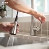 image:imageMoen Shoreway Single Handle PullDown Kitchen Faucet with Power Clean and Reflex Matte Black 87236BLSpot Resist Stainless