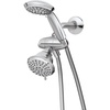 image:imageMoen 8Function Combo Shower Head with Handheld Shower Head and Hose 3Way Diverter Wall Mount Dual Shower Head Chrome 280C1Chrome