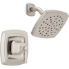 image:imageMoen Conway Matte Black SingleHandle Tub and Shower Faucet with Valve 6Inch Rainshower Showerhead 82923BLSpot Resist Brushed Nickel