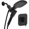 image:imageMoen Inara Matte Black SingleHandle 6Spray Tub and Shower Faucet with Valve 7Inch Showerhead and Magnetix Handheld Showerhead 84042BLMatte Black