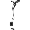 image:imageMoen Inara Spot Resist Brushed Nickel Handshower and Rainfall Shower Head with Lever Handle Tub Spout and Metal Hose 84041SRNMatte Black