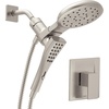 image:imageMoen Revyl Matte Black SingleHandle 6Spray Tub and Shower Faucet with Valve 7Inch Showerhead and Magnetix Handheld Showerhead 82772BLSpot Resist Brushed Nickel