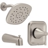 image:imageMoen Ronan Chrome Bathroom Shower Trim Kit with Showerhead Handle and Tub Spout 82122Spot Resist Nickel