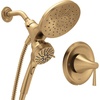 image:imageMoen Ronan Matte Black SingleHandle 6Spray Tub and Shower Faucet with Valve Magnetix Handheld Showerhead and 6Inch Rainshower 82025BLBronzed Gold
