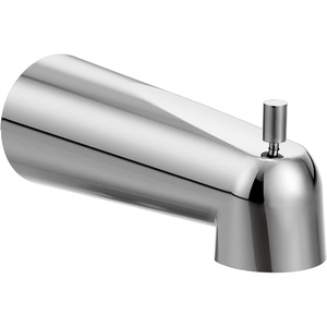 image:imageMoen 3839 Tub Spout with Lift Diverter 7Inch Wall Mount Bathtub Spout Slip Fit CC Connection ChromeMatte Black