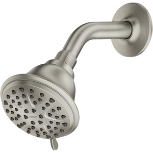 image:imageMoen 8Function Shower Head Wall Mount Showerhead with Adjustable Spray Settings Chrome 280W1Spot Resist Brushed Nickel