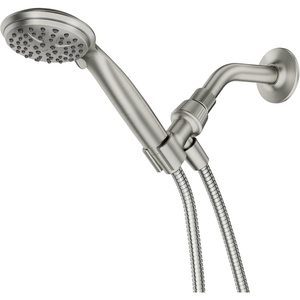 image:imageMoen Attune Shower Head with Handheld Sprayer 6 Shower Head Spray Settings Matte Black 218H0BLSpot Resist Brushed Nickel