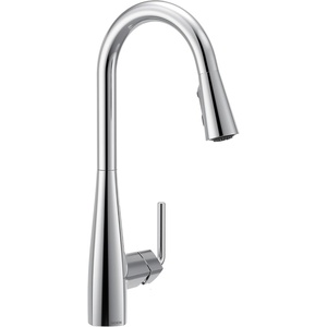 image:imageMoen Crisan Single Handle Pulldown Kitchen Faucet Featuring Power Boost and Reflex Docking System Matte Black 87237BLChrome