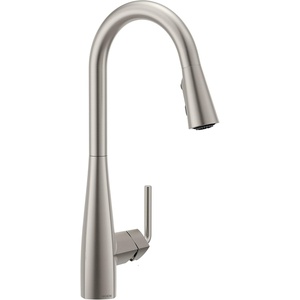 image:imageMoen Crisan Single Handle Pulldown Kitchen Faucet Featuring Power Boost and Reflex Docking System Matte Black 87237BLSpot Resist Stainless