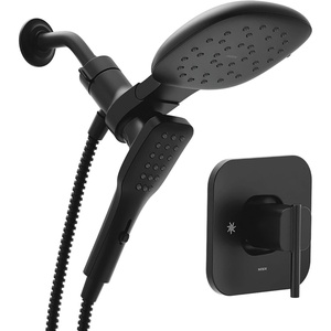image:imageMoen Inara Spot Resist Brushed Nickel SingleHandle 6Spray Tub and Shower Faucet with Valve 7Inch Showerhead and Magnetix Handheld Showerhead 84042SRNMatte Black