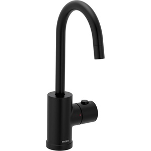 image:imageMoen Instant Hot SIP Faucet with Insulated Spout Brushed Gold 2Step Activation and HandsFree Filling Requires Tank Sold Separately IH7660BGBlack