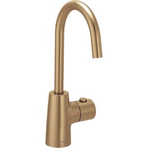 image:imageMoen Instant Hot SIP Faucet with Insulated Spout Brushed Gold 2Step Activation and HandsFree Filling Requires Tank Sold Separately IH7660BGBronzed Gold