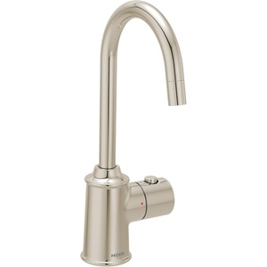 image:imageMoen Instant Hot SIP Faucet with Insulated Spout Brushed Gold 2Step Activation and HandsFree Filling Requires Tank Sold Separately IH7660BGPolished Nickel