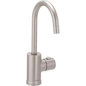 image:imageMoen Instant Hot SIP Faucet with Insulated Spout Brushed Gold 2Step Activation and HandsFree Filling Requires Tank Sold Separately IH7660BGSpot Resist Stainless