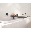image:imageMoen Genta LX Single Handle Wall Mount Tub Filler Contemporary High Flow Tub Faucet with 10Inch Spout Reach Matte Black WT901BLBrushed Nickel